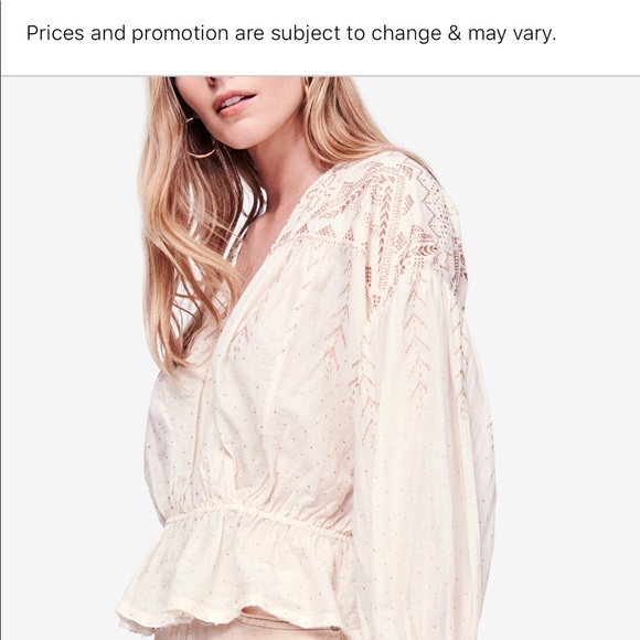 Free People Metallic Blouse - Picture 2 of 3